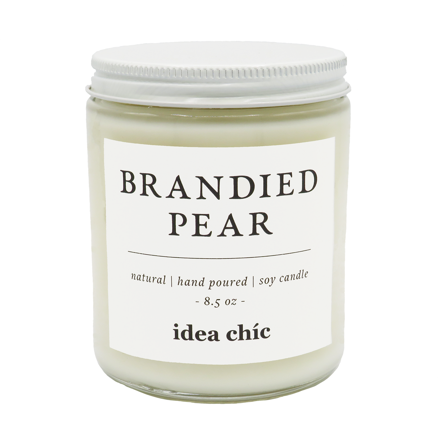 8.5 oz. Brandied Pear Candle Glass Jar