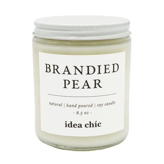 8.5 oz. Brandied Pear Candle Glass Jar