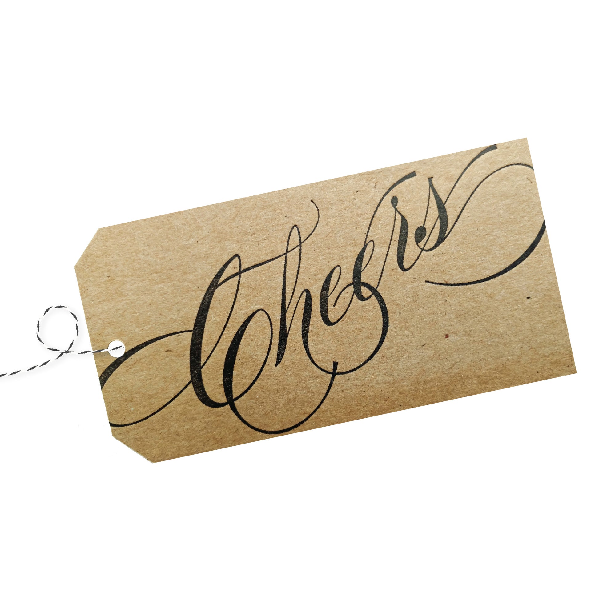 Cheers Letterpress Gift Tags - Pack of 4 - Idea Chíc