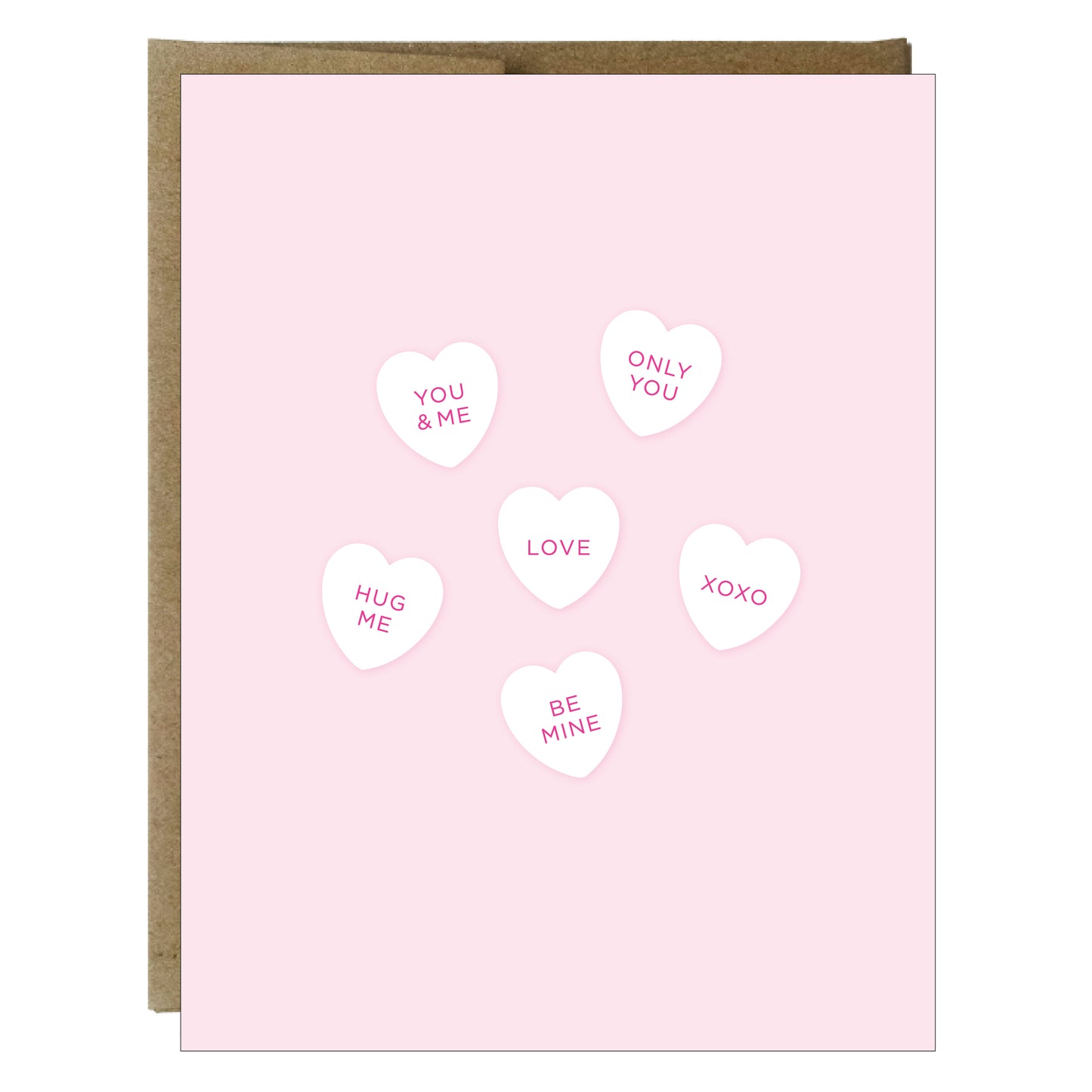 Conversation Candy Hearts Greeting Card