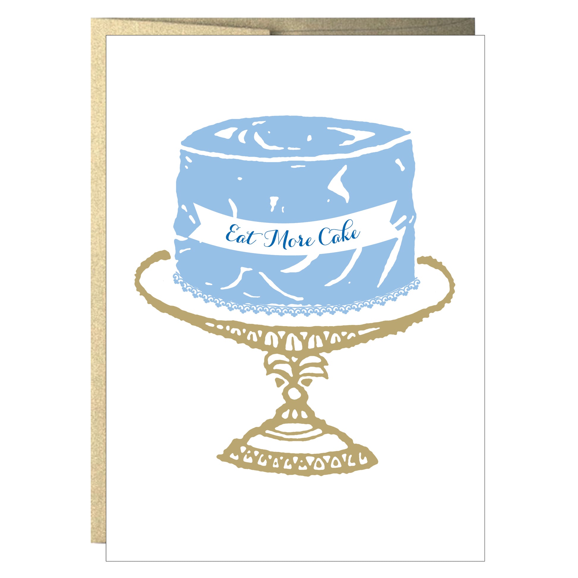 Eat More Cake Greeting Card - Idea Chíc