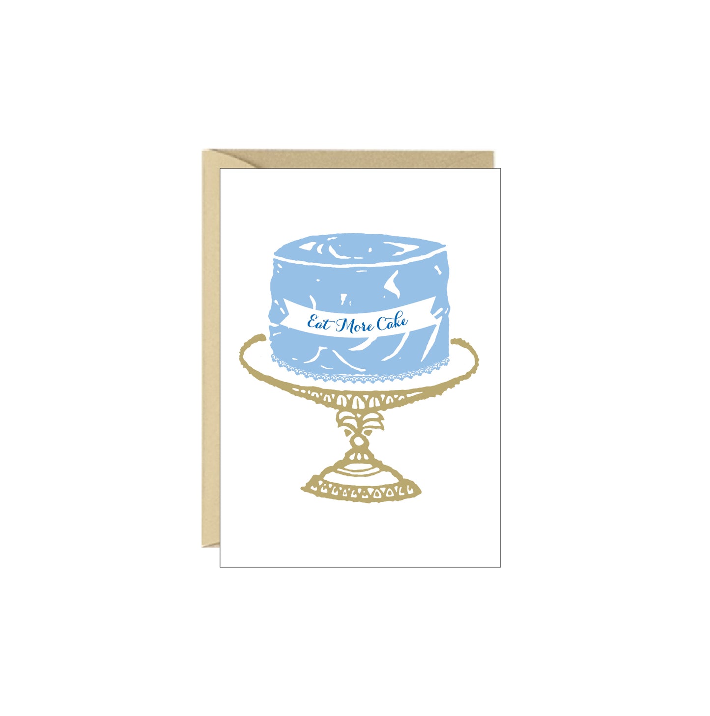 Enclosure Card - Eat More Cake - 4 pack