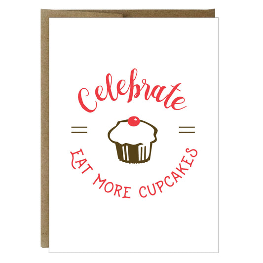 Eat More Cupcakes Greeting Card - Idea Chíc