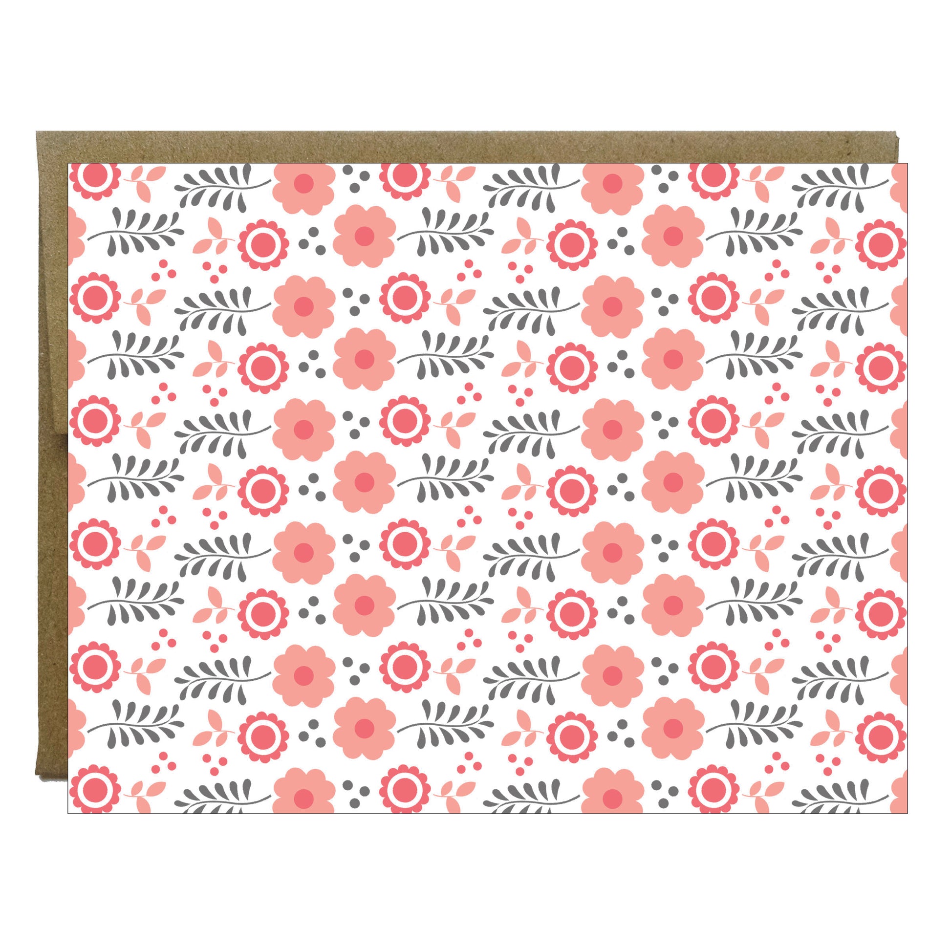 Flower Folk Art Stationery - 8 Pack - Idea Chíc
