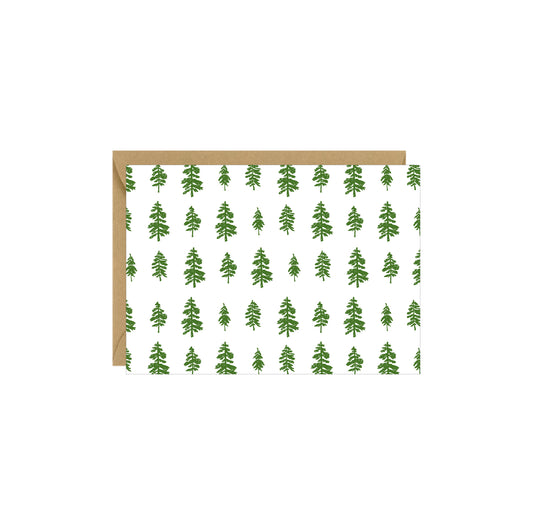 Pine Trees Enclosure Card - 4 pack