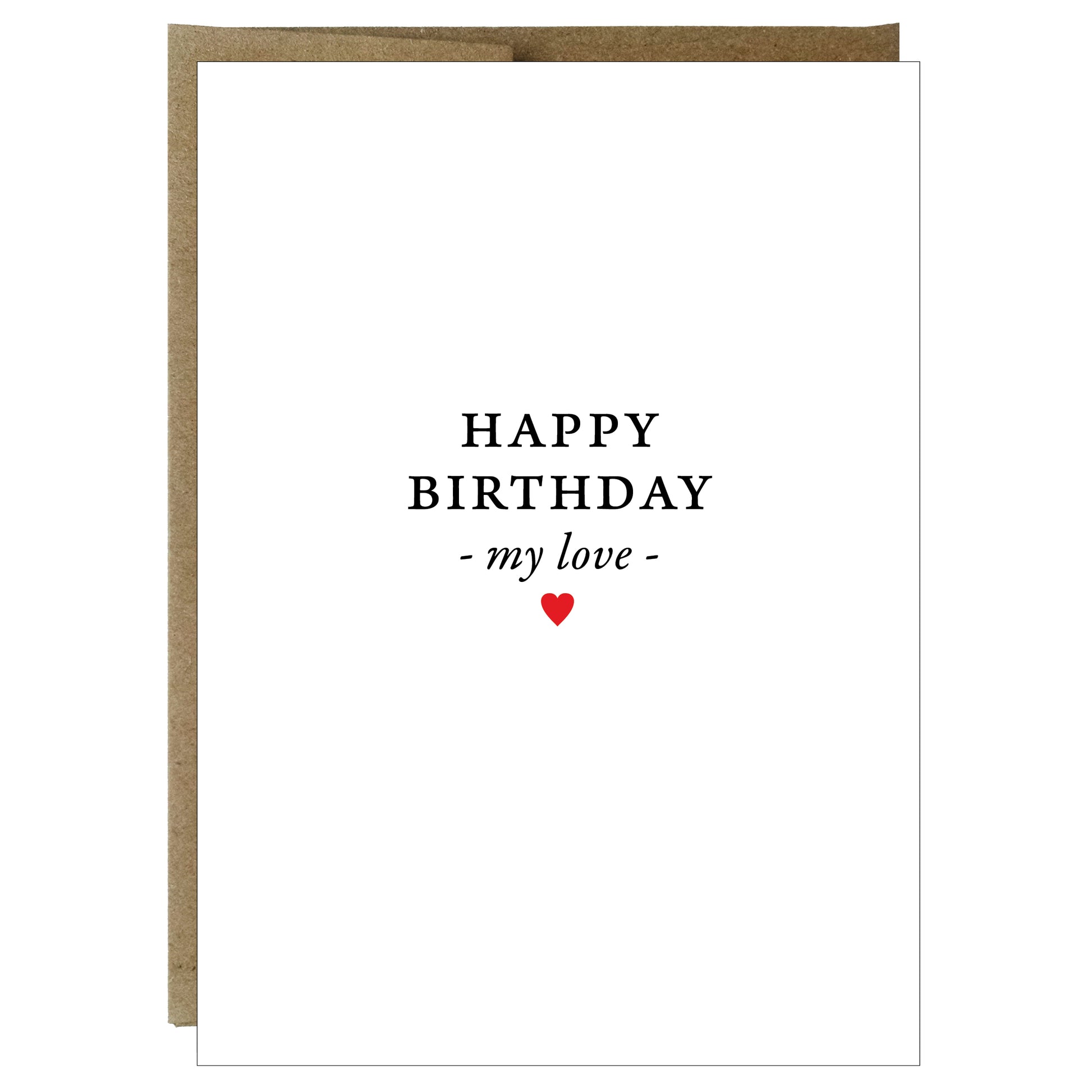Happy Birthday My Love Greeting Card - Idea Chíc