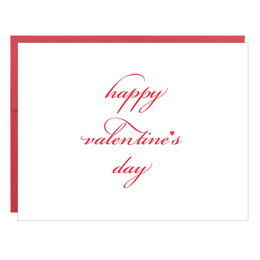 Happy Valentine's Day Letterpress Greeting Card - Idea Chíc
