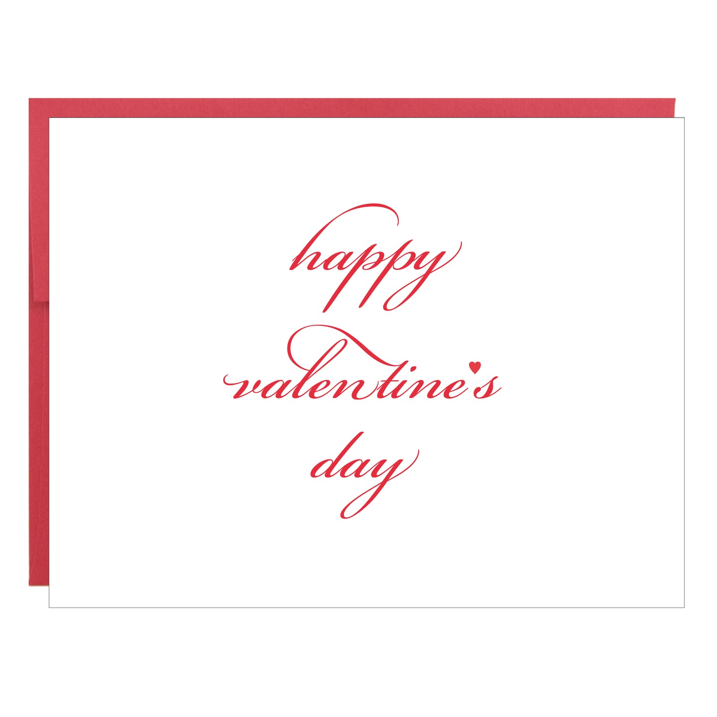 Happy Valentine's Day Letterpress Stationery - Pack of 5
