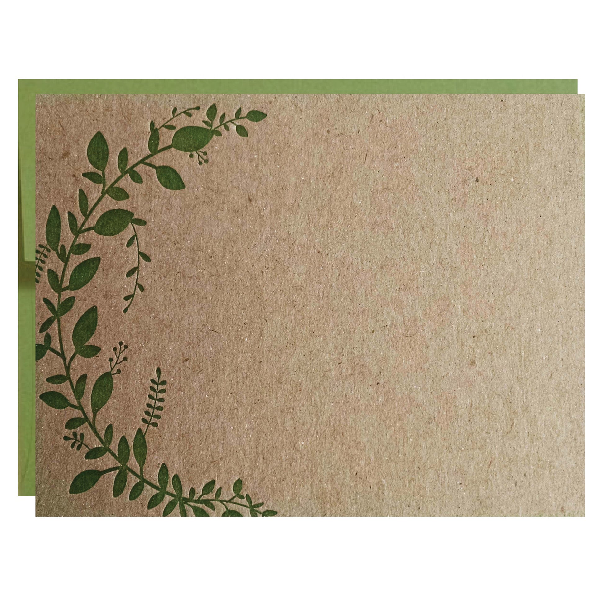 Leaf Vine Letterpress Card - Idea Chíc