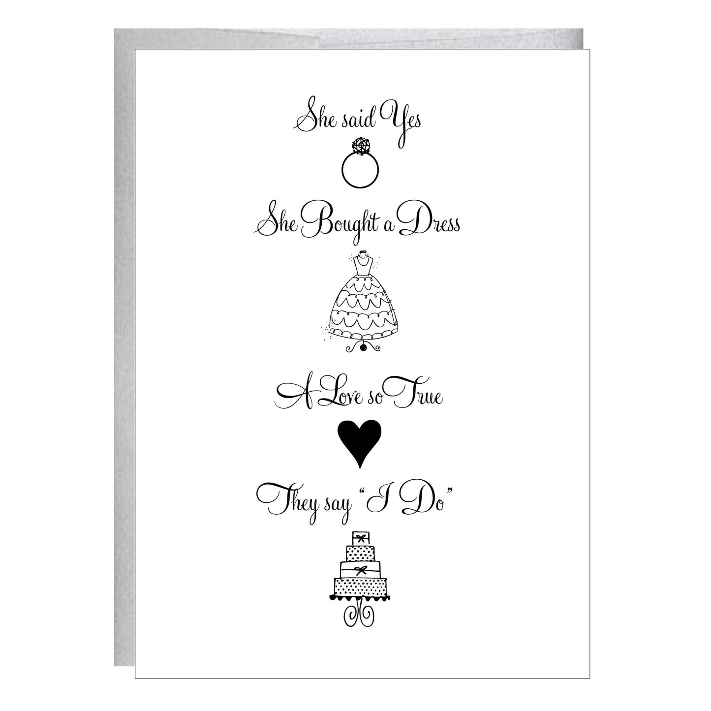 Love so True Wedding Card - Idea Chíc