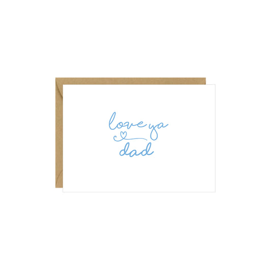 Tarjeta adjunta - Love Ya Dad - Paquete de 4