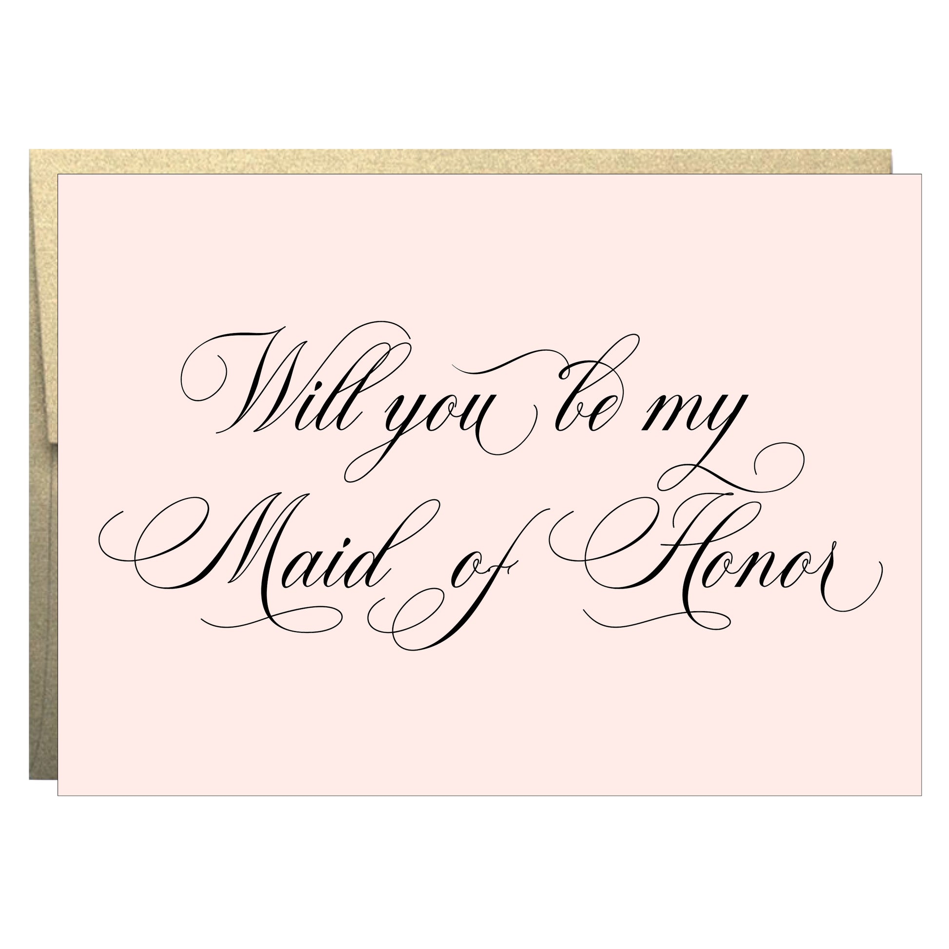 Will You Be My Maid Of Honor Greeting Card - Idea Chíc