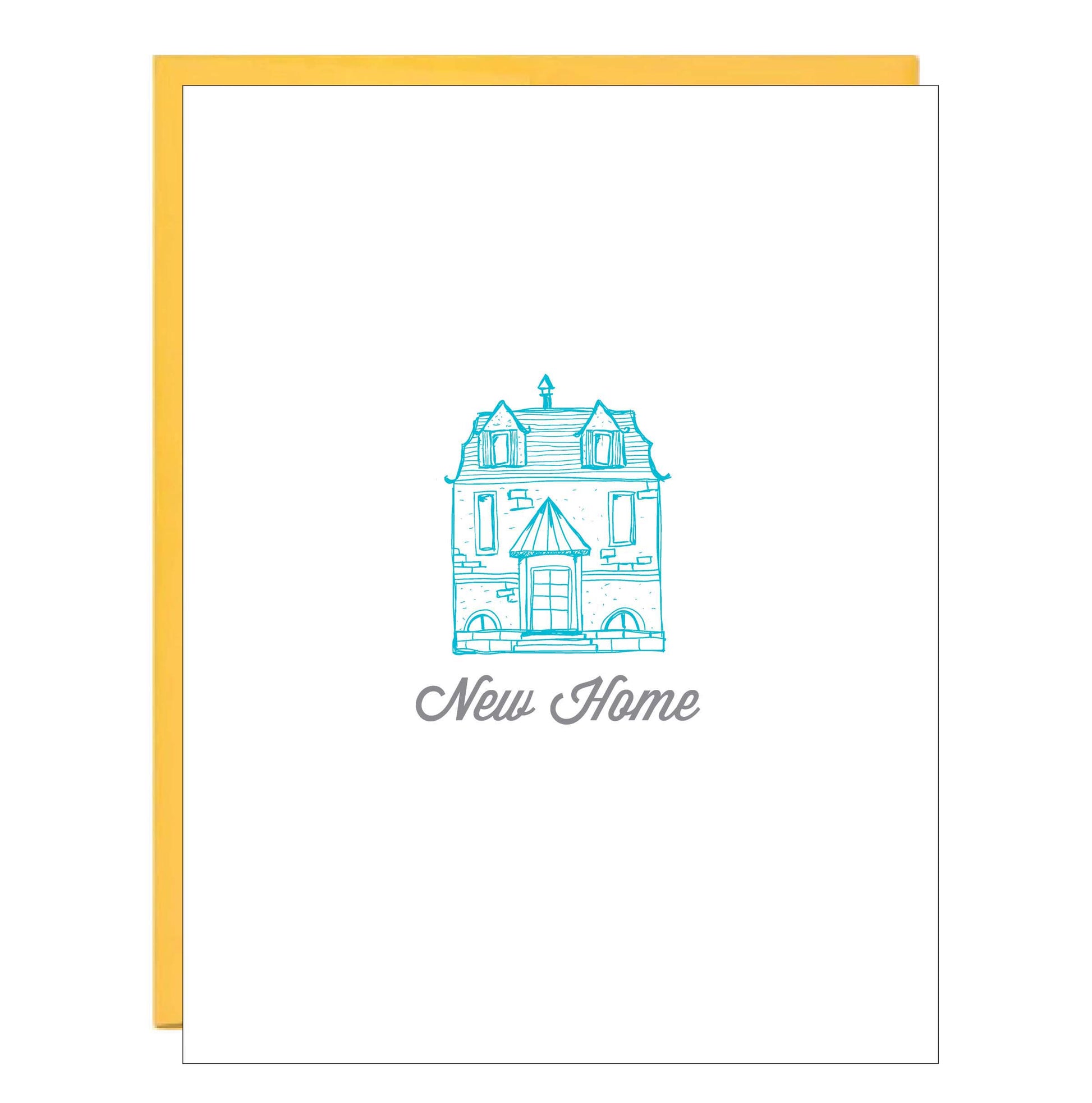 New Home Letterpress Greeting Card - Idea Chíc