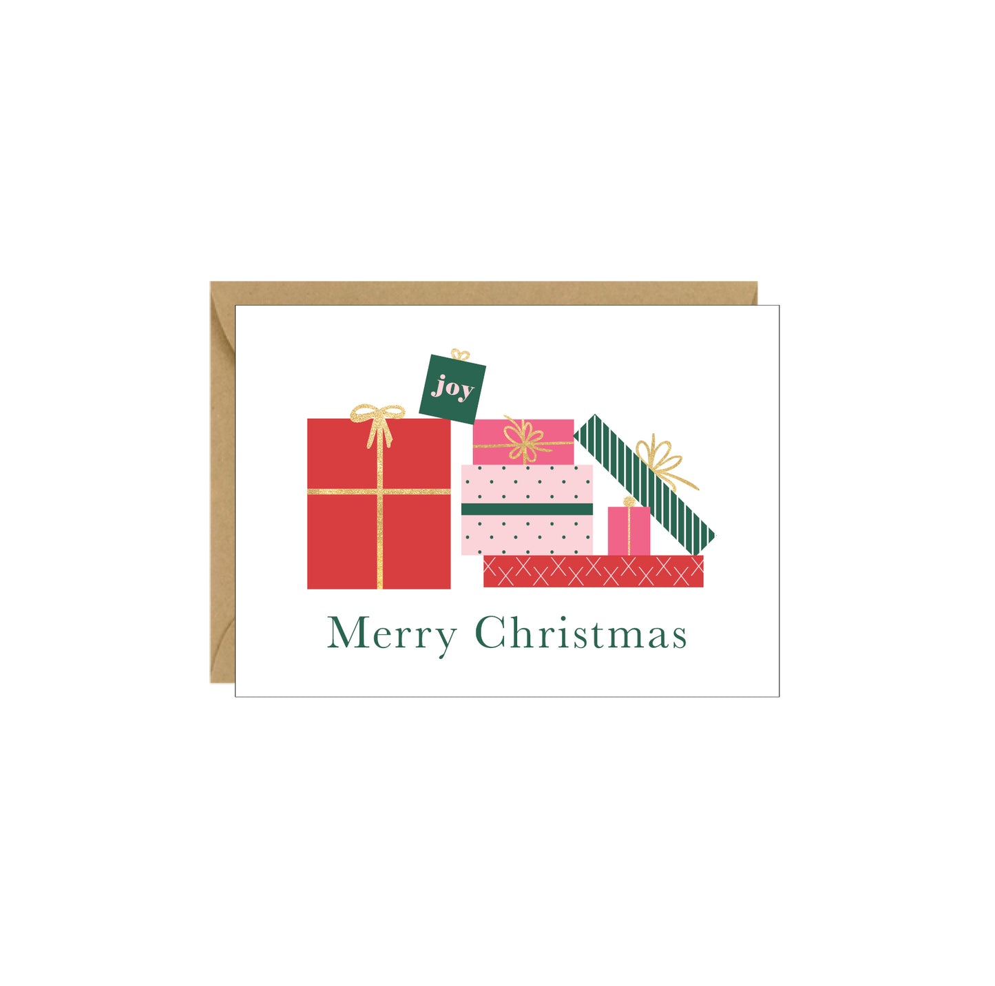Carte d'accompagnement pour cadeaux de Noël - paquet de 4