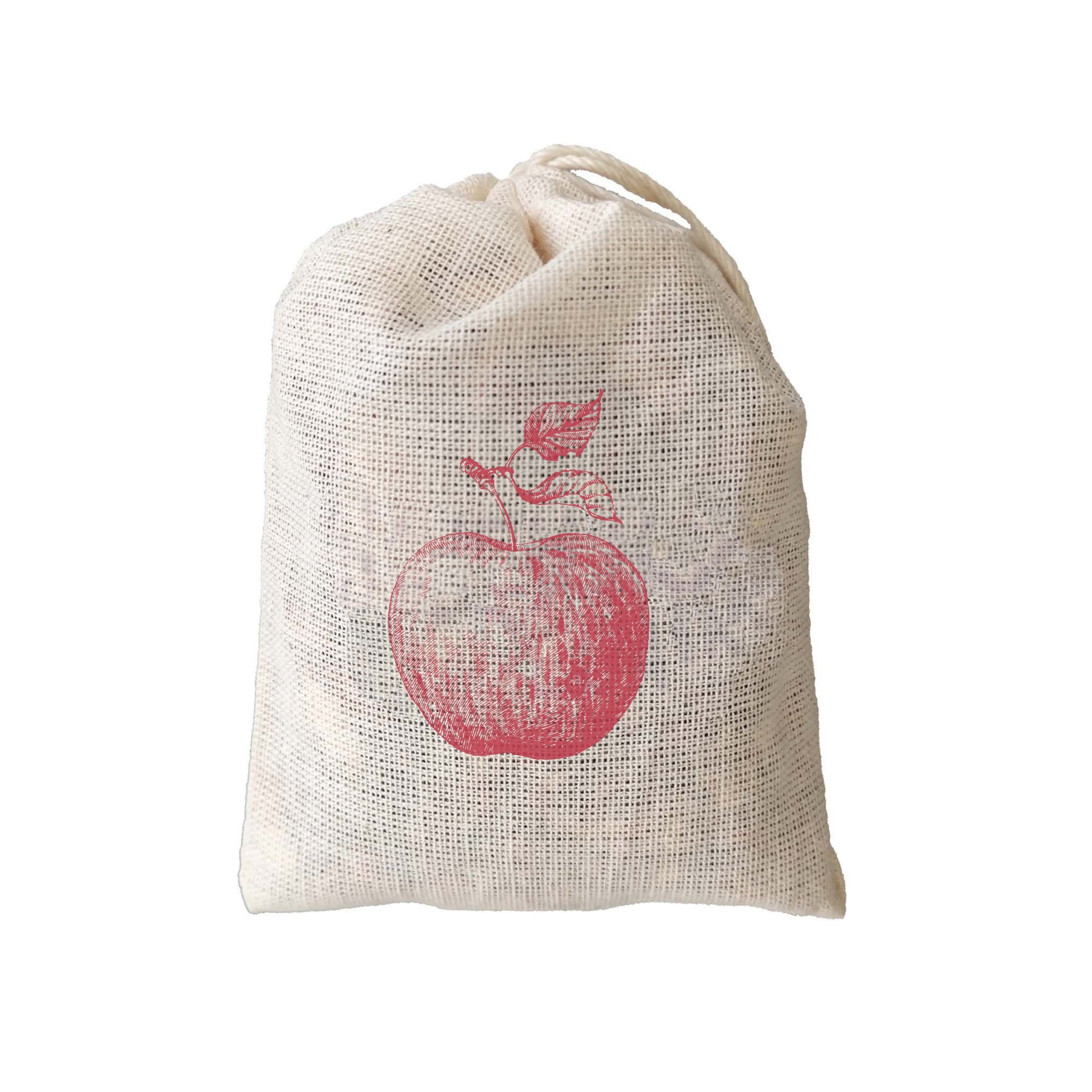 Apple Spice Sachet Printed with Red Apple - 3 Pack for Kitchen, Drawers and Pantry - Idea Chíc