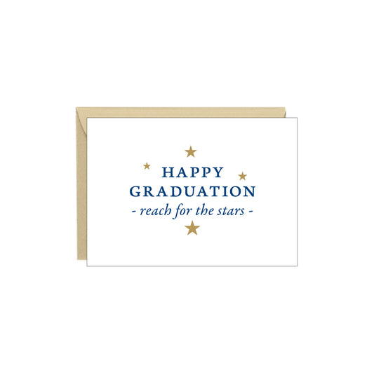 Enclosure Card - Happy Graduation Reach for the Stars - 4 pack