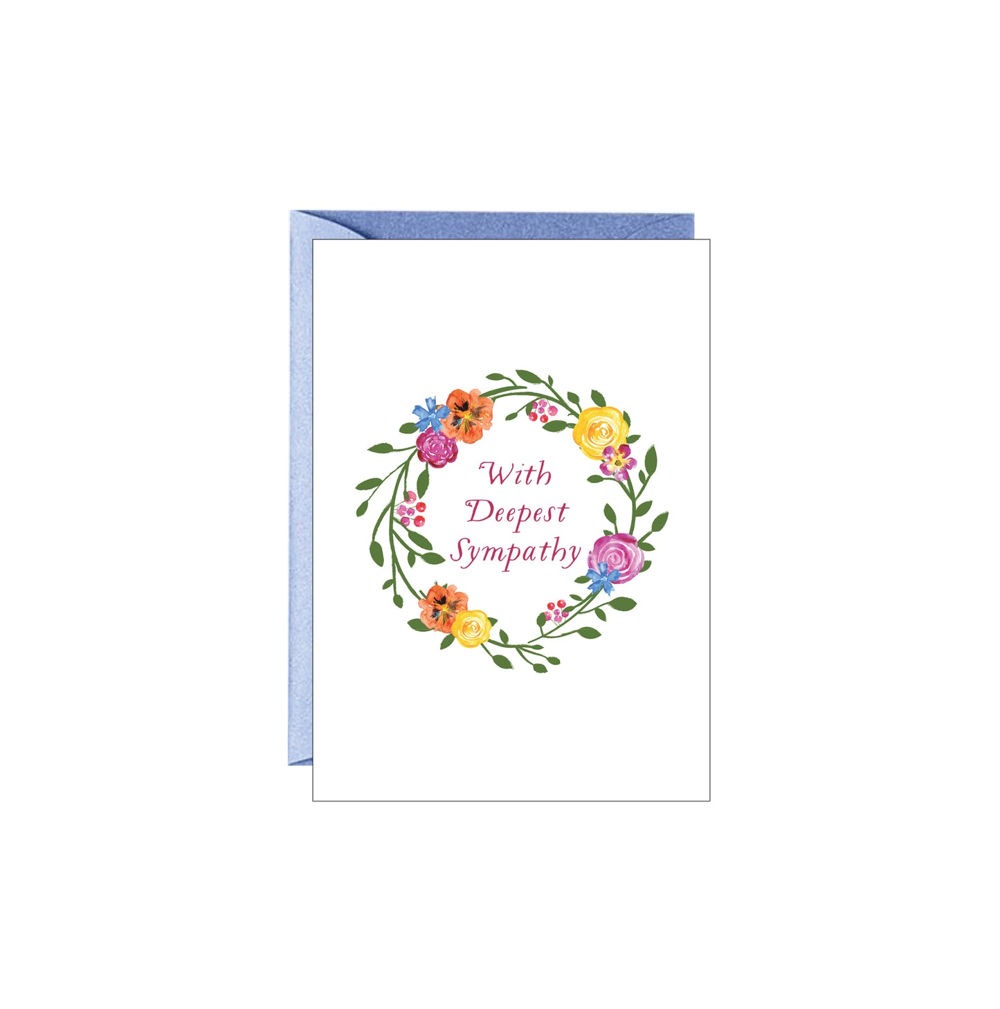 Enclosure Card - Sympathy Wreath - 4 pack