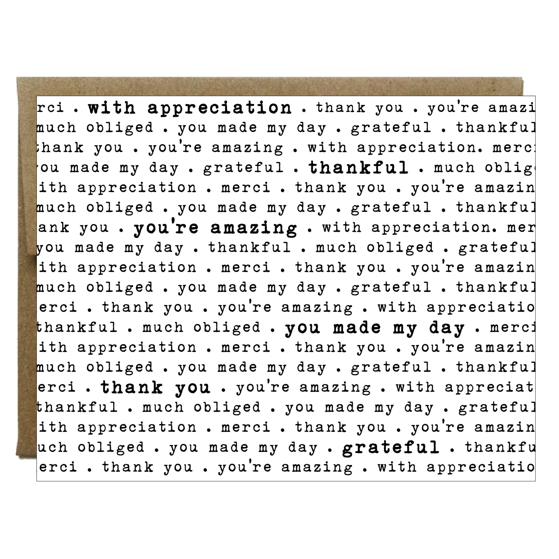 How to Say Thank You in Every Way Card - Idea Chíc