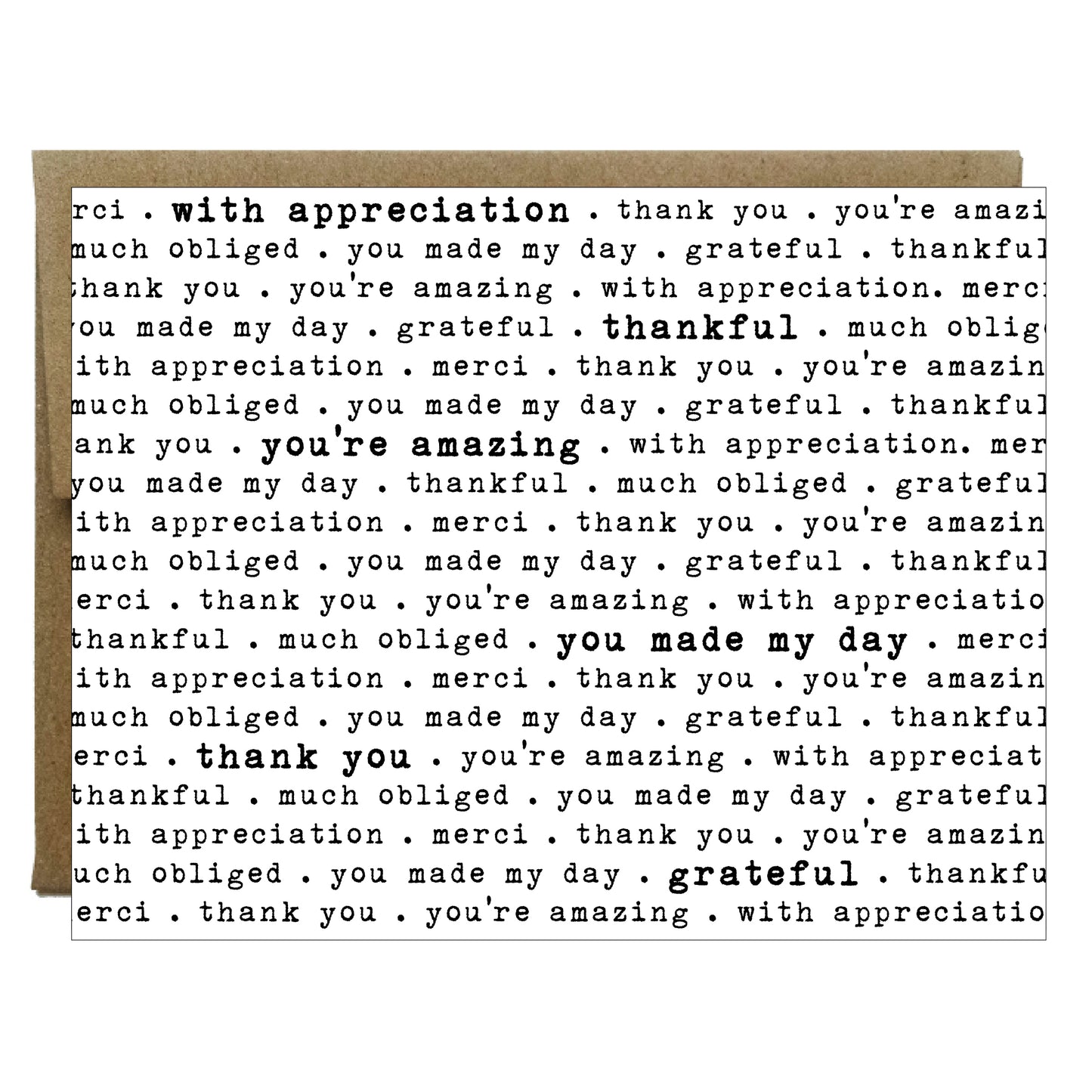 How to Say Thank You in Every Way Card - Idea Chíc