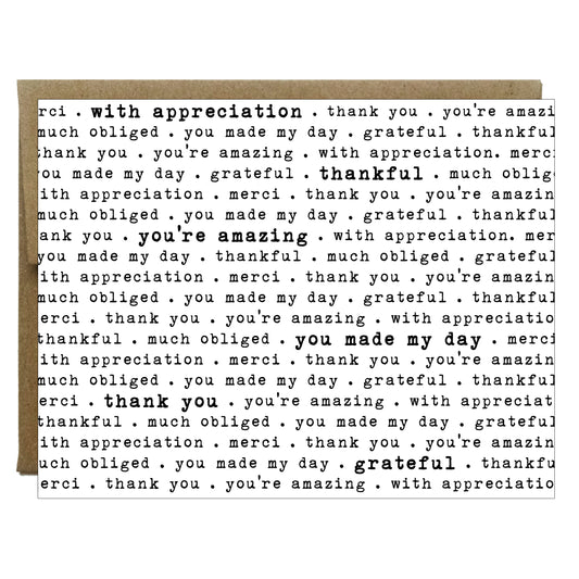 How to Say Thank You in Every Way Card - 8 pack - Idea Chíc