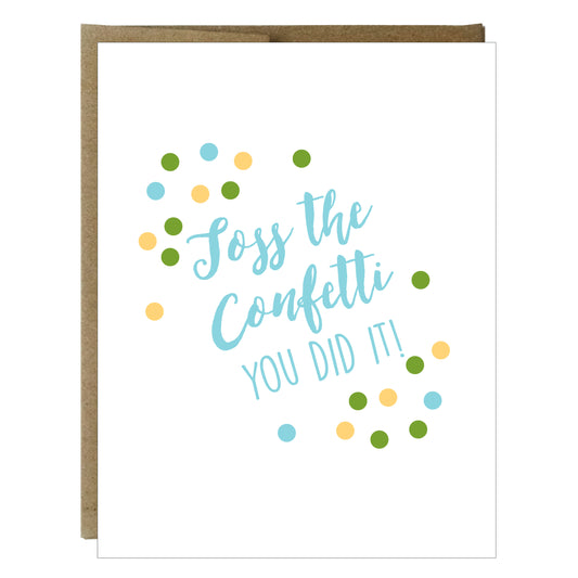 Toss the Confetti Greeting Card - Idea Chíc
