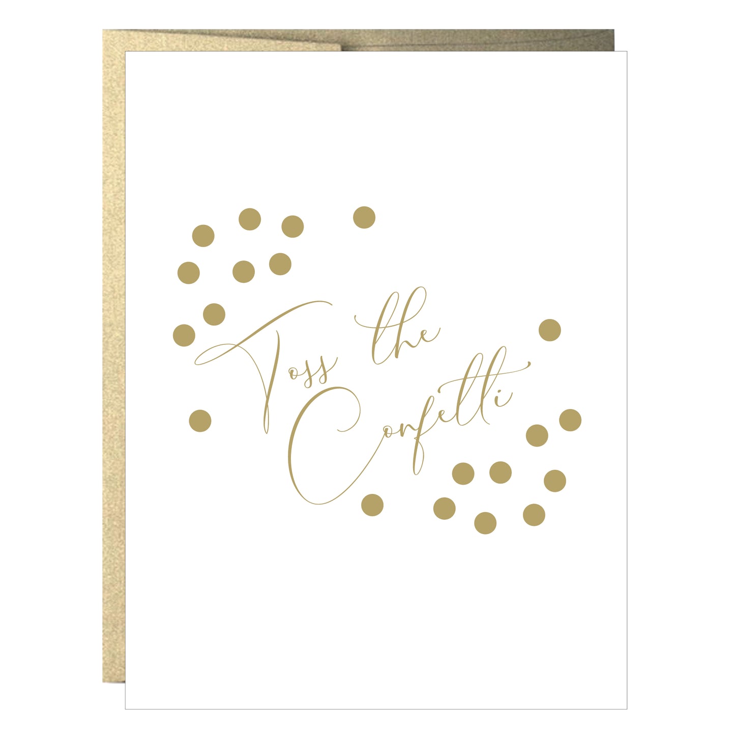 Lancez les confettis élégants Carte de vœux