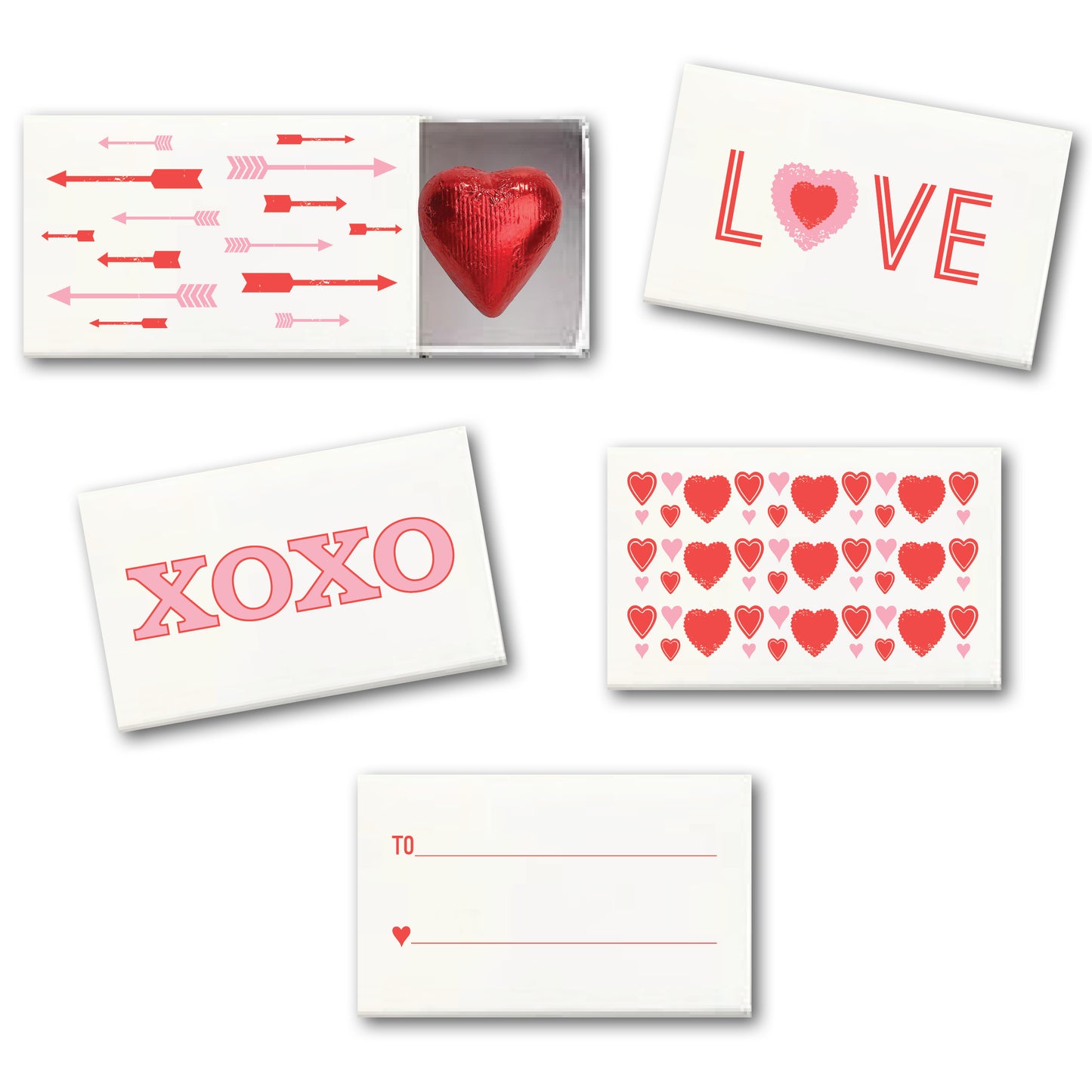 Valentine Treats of Gift Slider Boxes - Set of 4 - Idea Chíc
