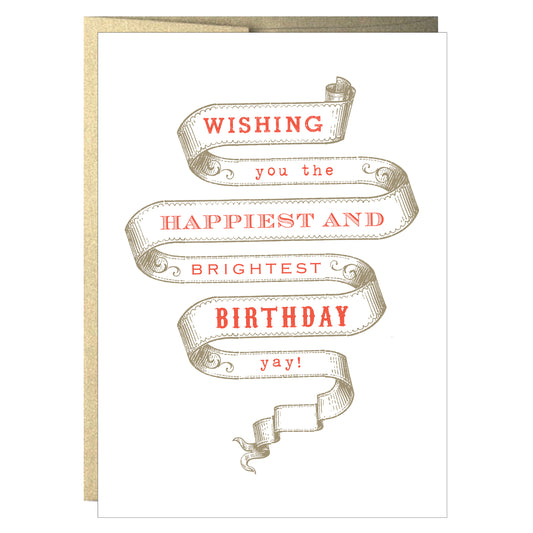 Birthday Vintage Banner Greeting Card