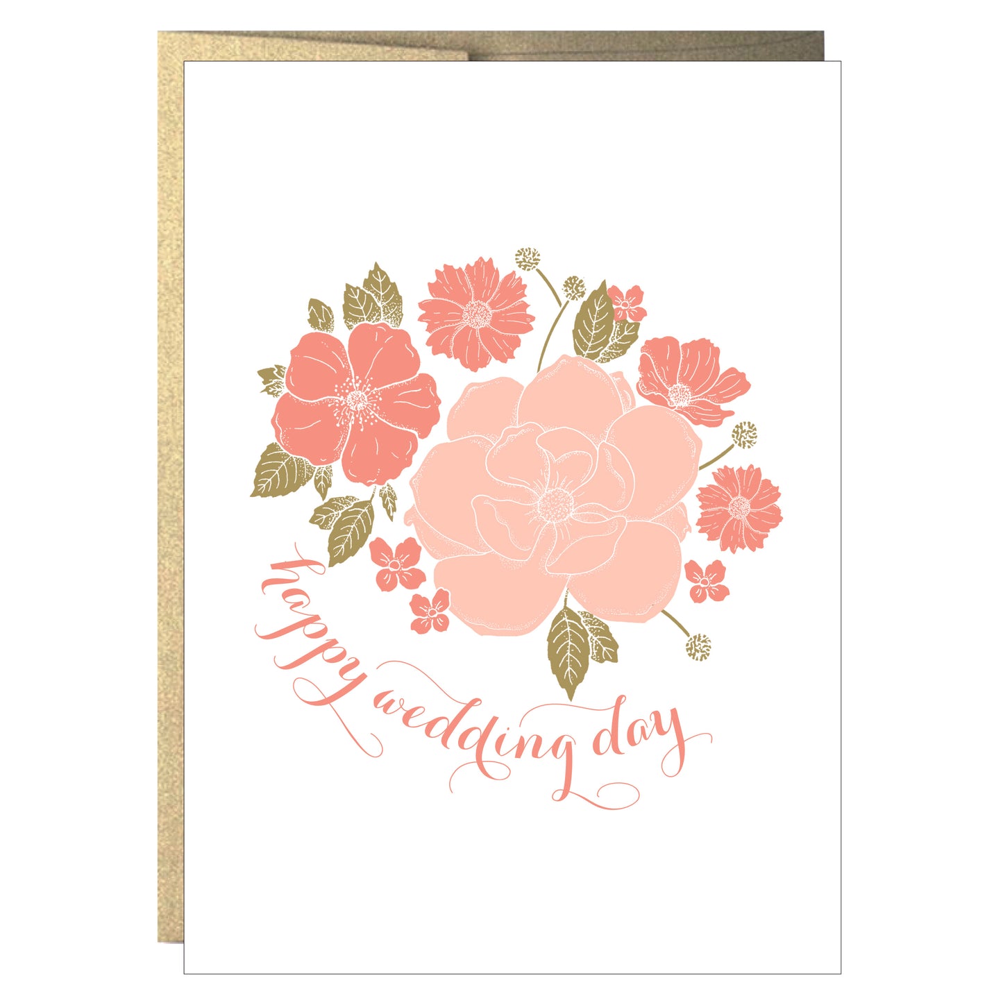 Wedding Flower Bouquet Greeting Card