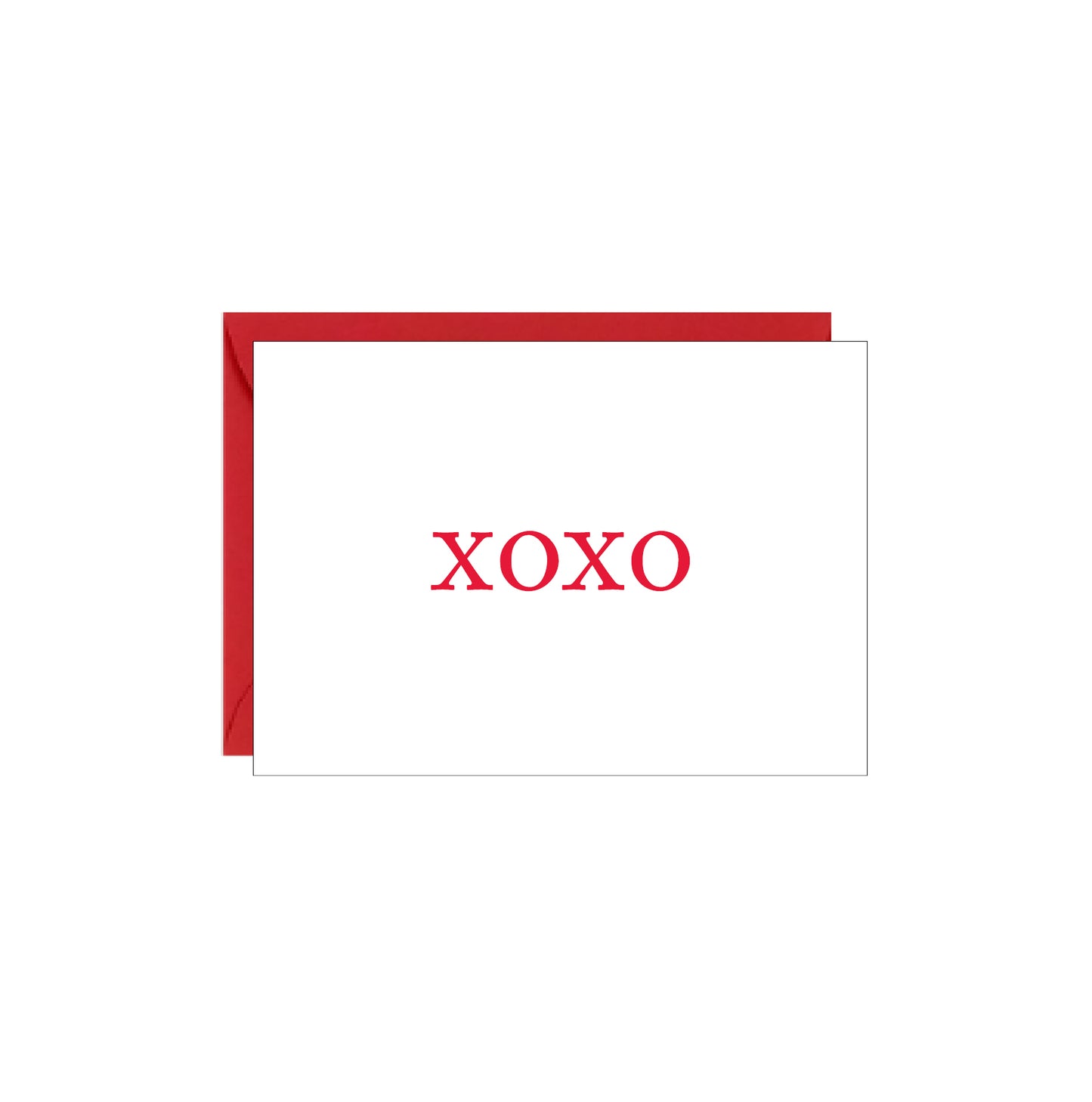 Carte d'accompagnement - XOXO - paquet de 4